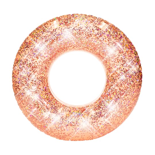 PoolCandy Glitterfied&#xAE; Rose Gold Jumbo Pool Tube